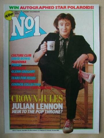 No 1 Magazine - Julian Lennon cover (5 January 1985)