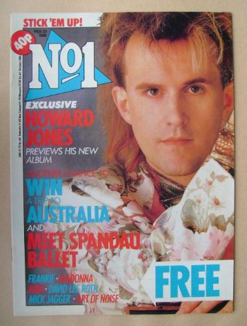 <!--1985-02-23-->No 1 magazine - Howard Jones cover (23 February 1985)