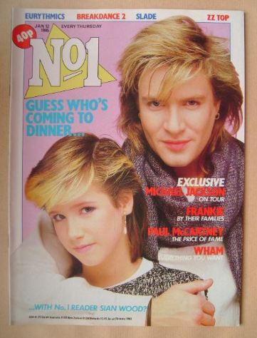 No 1 Magazine - Simon Le Bon and Sian Wood cover (12 January 1985)