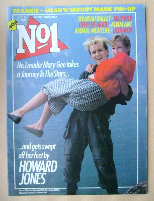 <!--1984-10-20-->No 1 Magazine - Howard Jones and Mary Gee cover (20 Octobe
