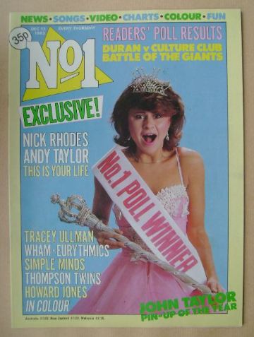 No 1 magazine - Tracey Ullman cover (17 December 1983)