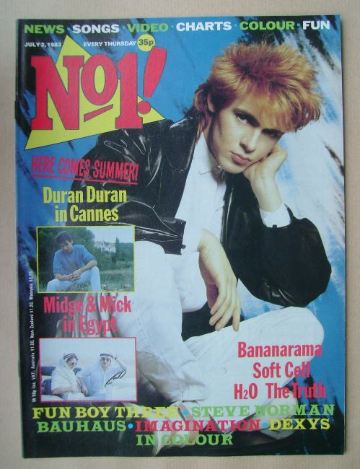 <!--1983-07-02-->No 1 magazine - Nick Rhodes cover (2 July 1983)