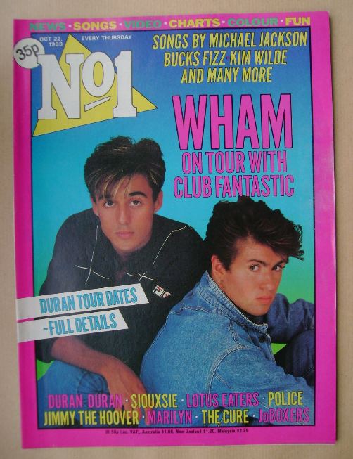 <!--1983-10-22-->No 1 magazine - Wham cover (22 October 1983)