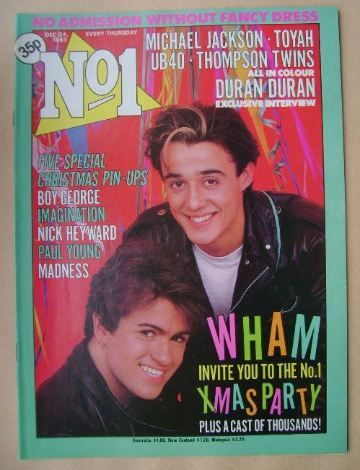 <!--1983-12-24-->No 1 magazine - Wham cover (24 December 1983)