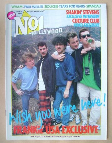 No 1 Magazine - Frankie Goes To Hollywood cover (1 December 1984)