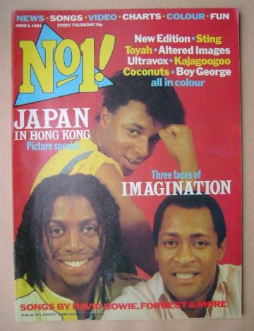 <!--1983-06-04-->No 1 magazine - Imagination cover (4 June 1983)