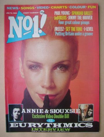 <!--1983-07-09-->No 1 magazine - Annie Lennox cover (9 July 1983)