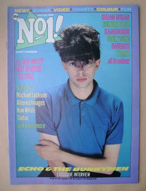 <!--1983-07-30-->No 1 magazine - Ian McCulloch cover (30 July 1983)