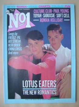 No 1 magazine - Lotus Eaters cover (8 October 1983)