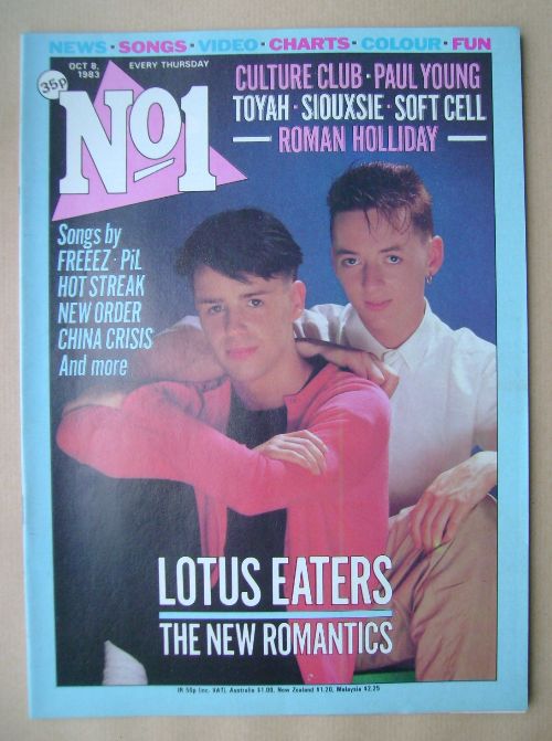 <!--1983-10-08-->No 1 magazine - Lotus Eaters cover (8 October 1983)