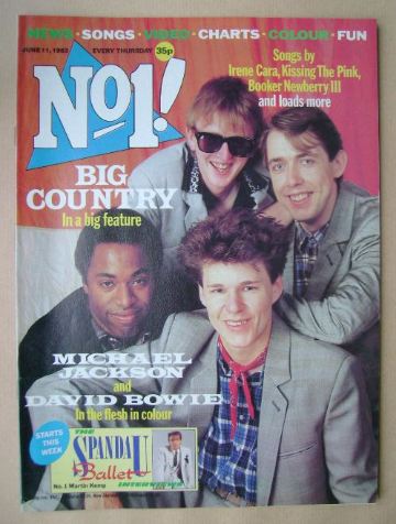 <!--1983-06-11-->No 1 magazine - Big Country cover (11 June 1983)