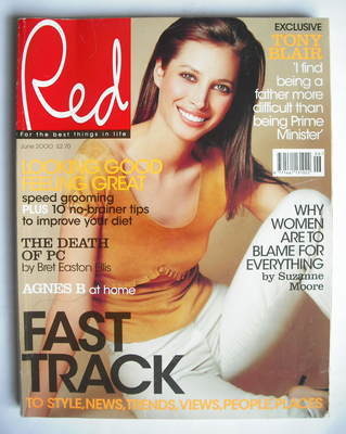 Red magazine - June 2000 - Christy Turlington cover