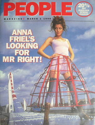 <!--1998-03-01-->People magazine - 1 March 1998 - Anna Friel cover