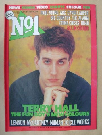 <!--1984-01-28-->No 1 Magazine - Terry Hall cover (28 January 1984)