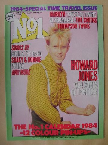 No 1 Magazine - Howard Jones cover (7 January 1984)