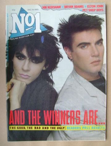 <!--1985-12-14-->No 1 Magazine - Nick Rhodes and Simon Le Bon cover (14 Dec