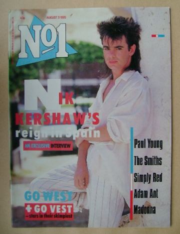 No 1 Magazine - Nik Kershaw cover (3 August 1985)