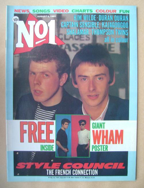 <!--1983-08-06-->No 1 magazine - The Style Council cover (6 August 1983)