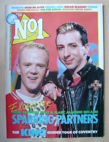 <!--1985-04-20-->No 1 Magazine - Jimmy Somerville and Marc Almond cover (20