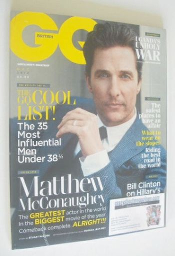 British GQ magazine - December 2014 - Matthew McConaughey cover