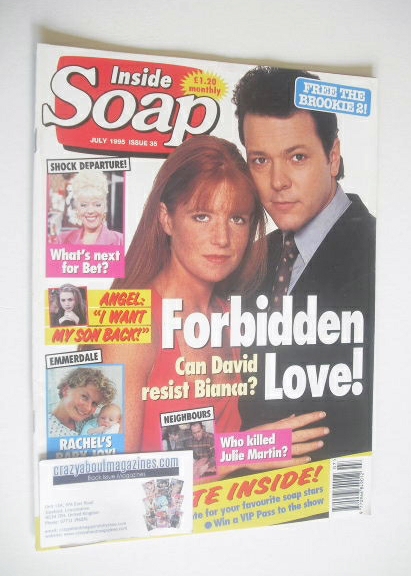 <!--1995-07-->Inside Soap magazine - Michael French and Patsy Palmer cover 