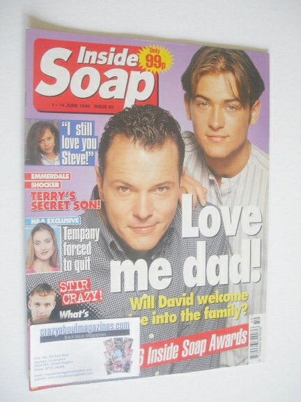 Inside Soap magazine - Michael French and Paul Nicholls cover (1-14 June 1996)