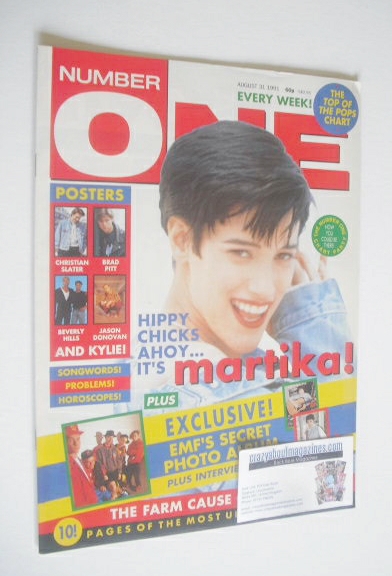 NUMBER ONE Magazine - Martika cover (31 August 1991)