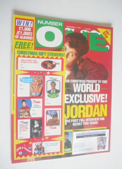 NUMBER ONE Magazine - Jordan Knight cover (21 December 1991)