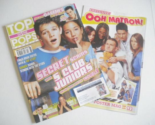 Top Of The Pops magazine - S Club Juniors cover (October 2002)