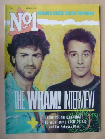 No 1 Magazine - Wham! cover (23 November 1985)