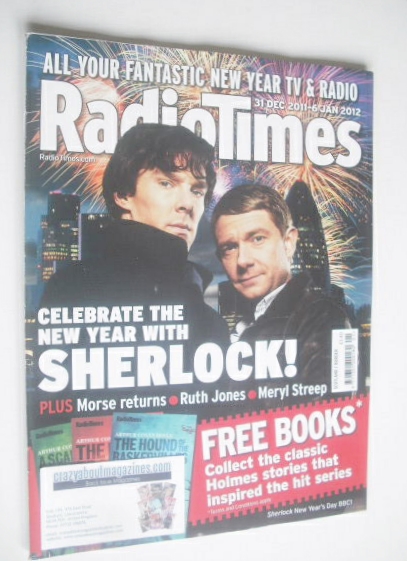 Radio Times magazine - Benedict Cumberbatch and Martin Freeman cover (31 December 2011 - 6 January 2012)