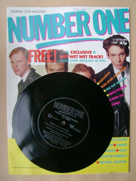 <!--1988-09-17-->NUMBER ONE Magazine - Wet Wet Wet cover (17 September 1988