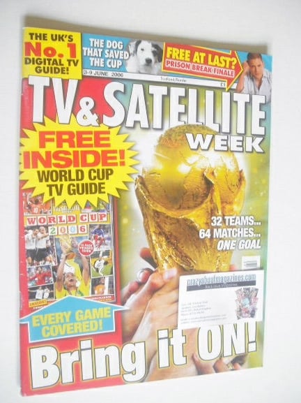 <!--2006-06-03-->TV&Satellite Week magazine - World Cup cover (3-9 June 200