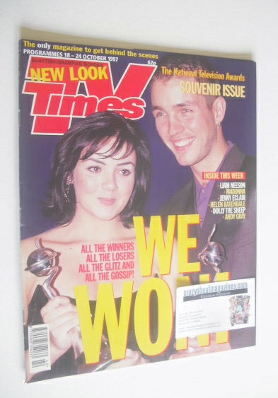 TV Times magazine - Martine McCutcheon and Matthew Marsden cover (18-24 October 1997)