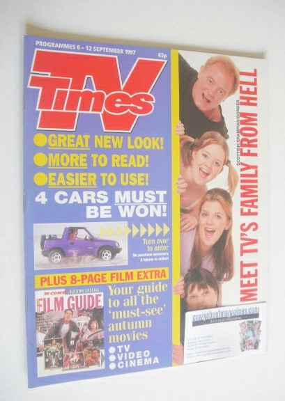 TV Times magazine - TV's Family From Hell cover (6-12 September 1997)