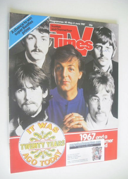 TV Times magazine - The Beatles cover (30 May - 5 June 1987)
