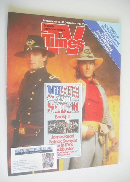 TV Times magazine - James Read and Patrick Swayze cover (12-18 December 1987)