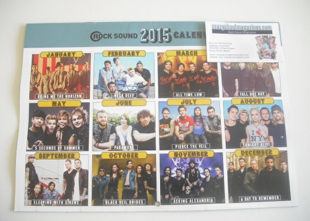 Rock Sound magazine - 2014 In Rock cover (January 2015)