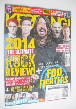 Kerrang magazine - The Ultimate Rock Review cover (13 December 2014 - Issue 1547)
