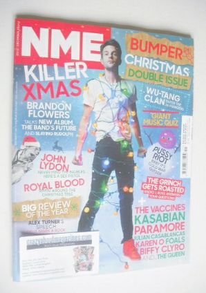 NME magazine - Brandon Flowers cover (20-27 December 2014)