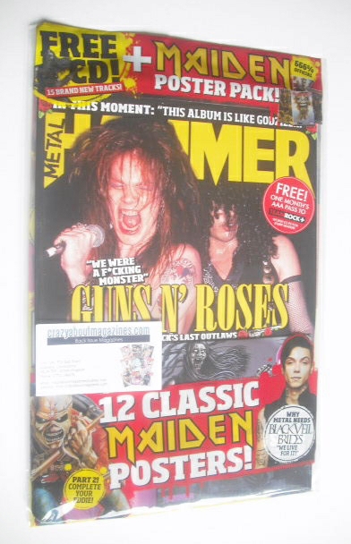 Metal Hammer magazine - Guns N' Roses cover (December 2014)