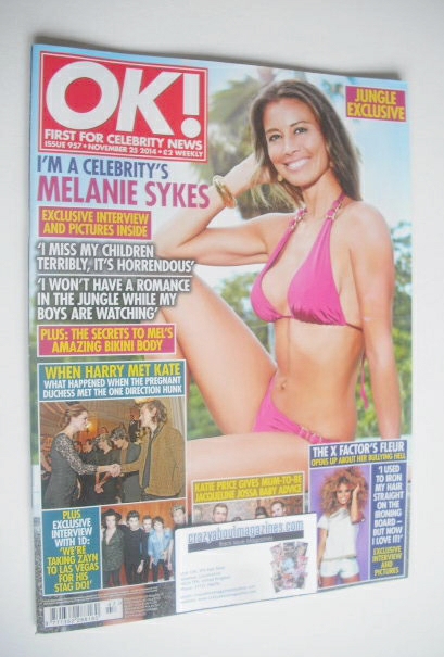OK! magazine - Melanie Sykes cover (25 November 2014 - Issue 957)