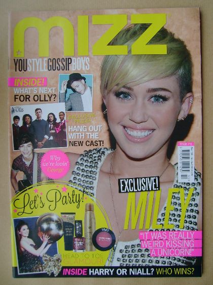 MIZZ magazine - Miley Cyrus cover (13 December 2012 - 2 January 2013)