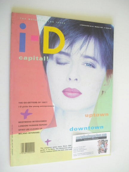<!--1987-03-->i-D magazine - Isabella Rossellini cover (March 1987)