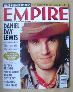 Empire magazine - Daniel Day Lewis cover (December 1992 - Issue 42)
