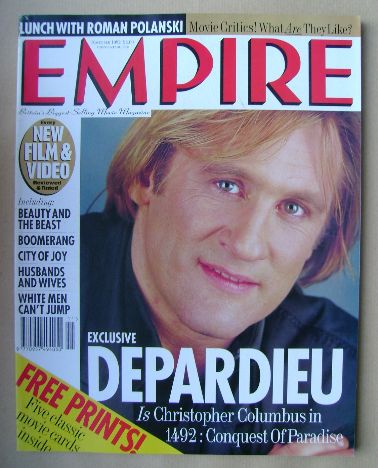<!--1992-11-->Empire magazine - Gerard Depardieu cover (November 1992 - Iss