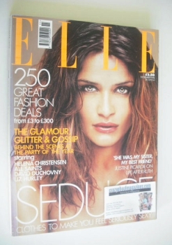 British Elle magazine - November 1998 - Helena Christensen cover