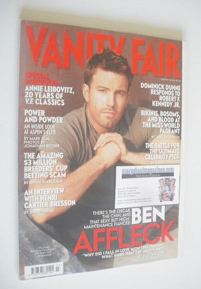 Vanity Fair magazine - Ben Affleck cover (March 2003)