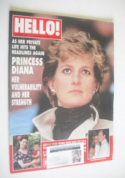 Hello! magazine - Princess Diana cover (19 August 1995 - Issue 369)