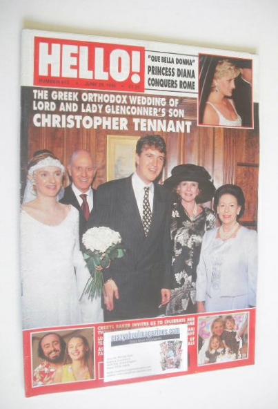 Hello! magazine - Christopher Tennant cover (29 June 1996 - Issue 413)